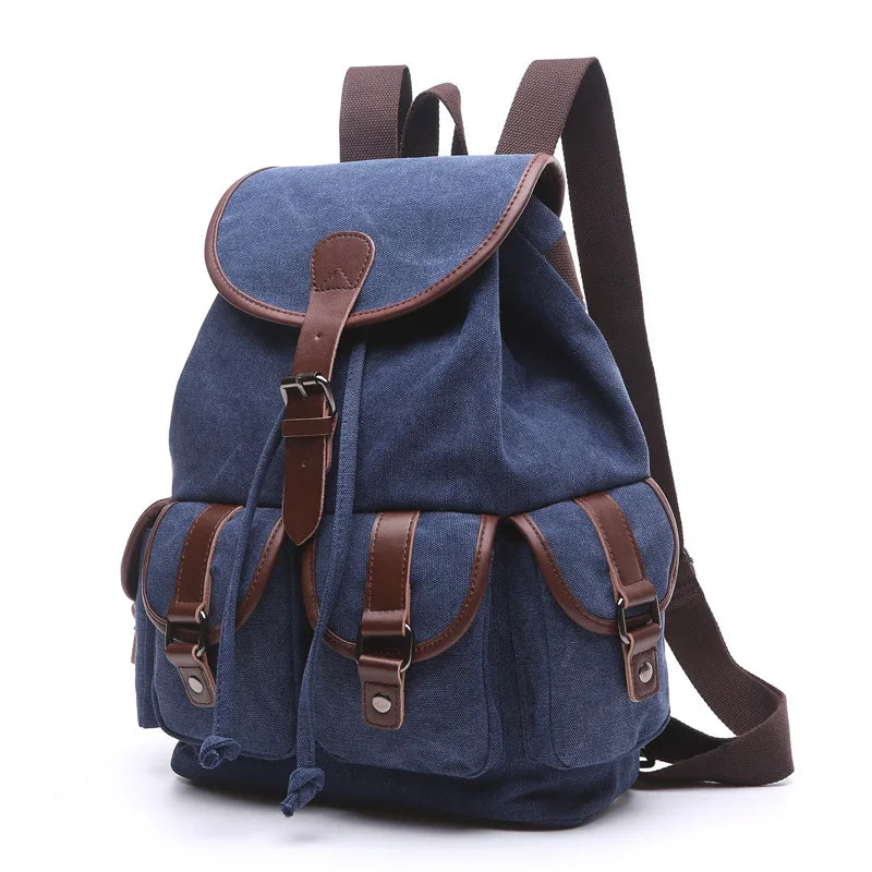 Vintage Canvas Large Capacity Backpack - Fashion Travel & School Bag
