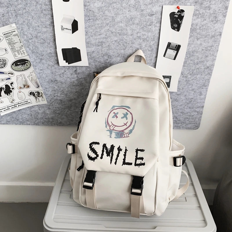 Fashion Cute Cartoon Pattern Waterproof Student School Bag
