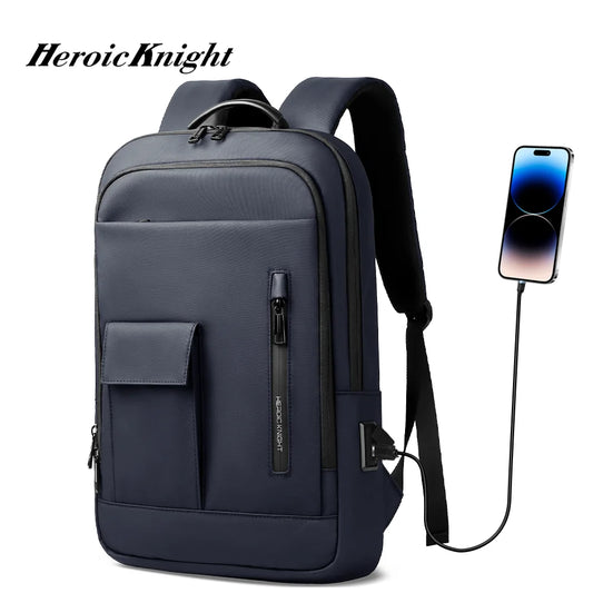 15.6/17 Inch Business Laptop Backpack with USB Charging - Waterproof Slim Work Bag