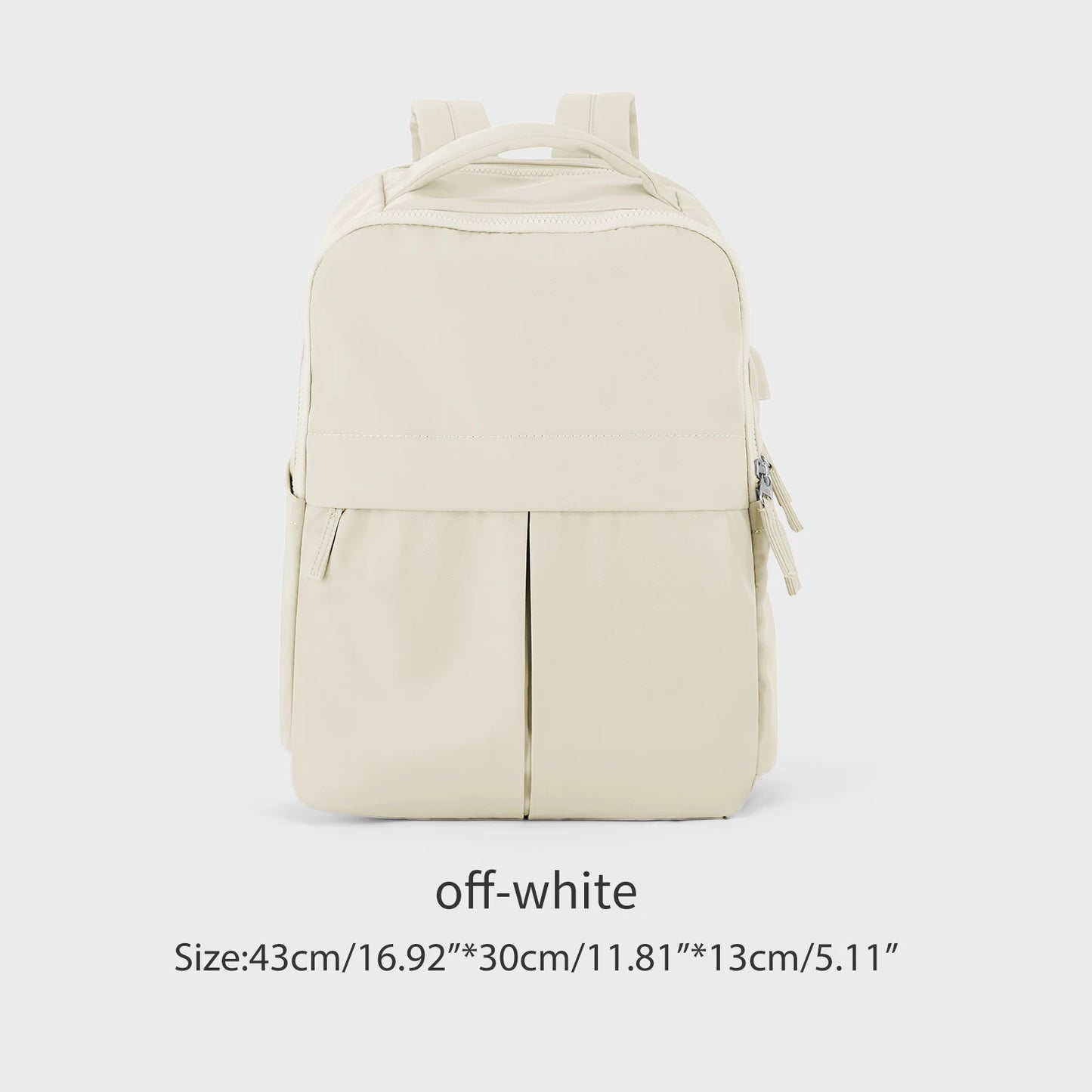 15.6 Inch Laptop Backpack for Women - College Work Travel Business Bag with USB Port