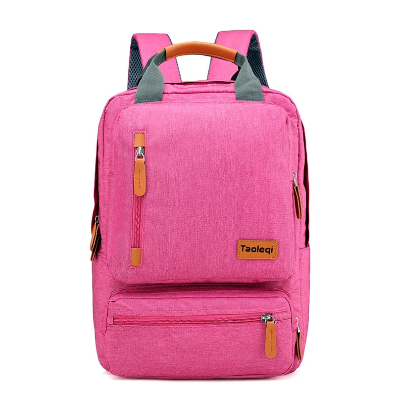 Fashion Canvas Travel Laptop Backpack - Large Capacity Rucksack