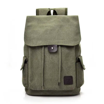Large Canvas Backpack for Men - School and Travel Rucksack