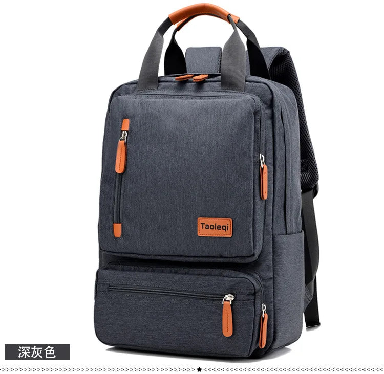 Fashion Canvas Travel Laptop Backpack - Large Capacity Rucksack