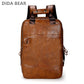 PU Leather Laptop Backpack for Men - Large Casual School Bag for Teenagers