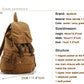 Vintage Military Canvas Backpack with Drawstring Closure