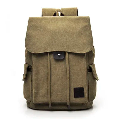Large Canvas Backpack for Men - School and Travel Rucksack