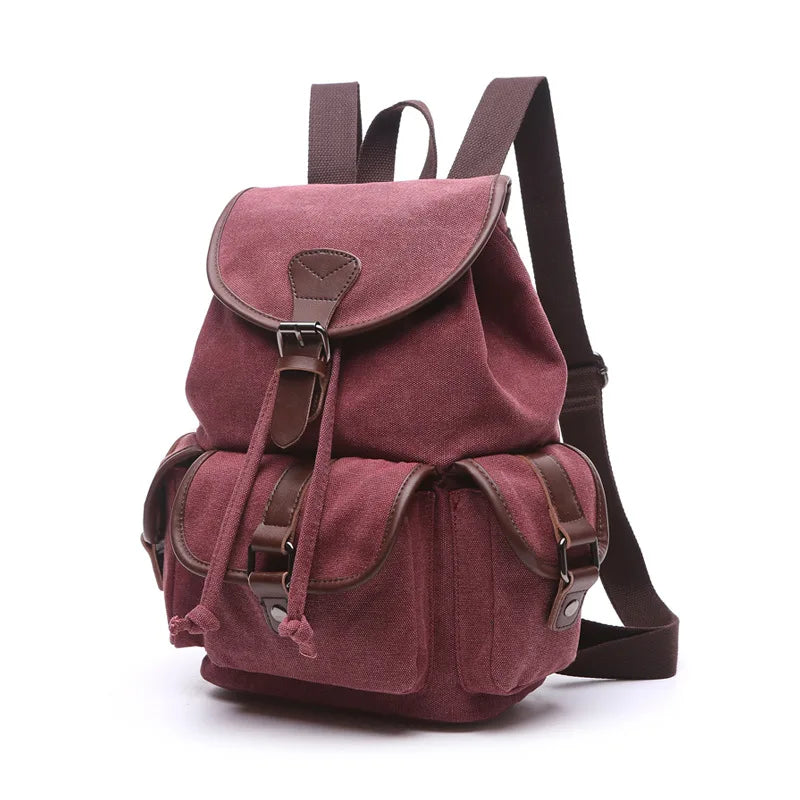 Vintage Canvas Large Capacity Backpack - Fashion Travel & School Bag