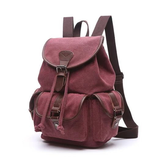 Vintage Canvas Large Capacity Backpack - Fashion Travel & School Bag
