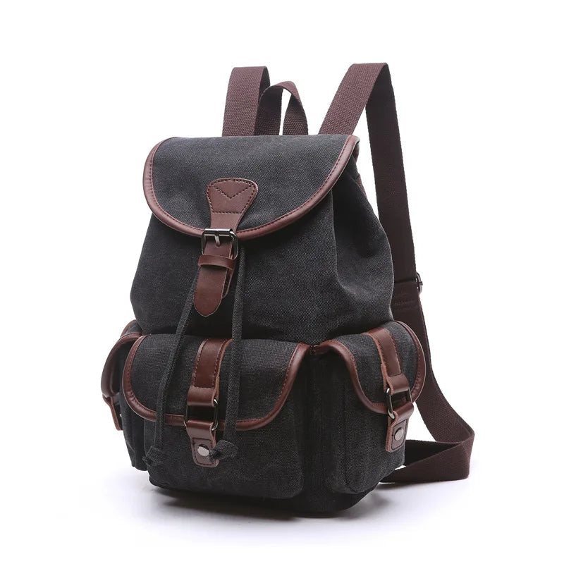 Vintage Canvas Large Capacity Backpack - Fashion Travel & School Bag