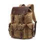 Casual Oil Wax Canvas Backpack - Vintage Waterproof Large Capacity Travel Bag