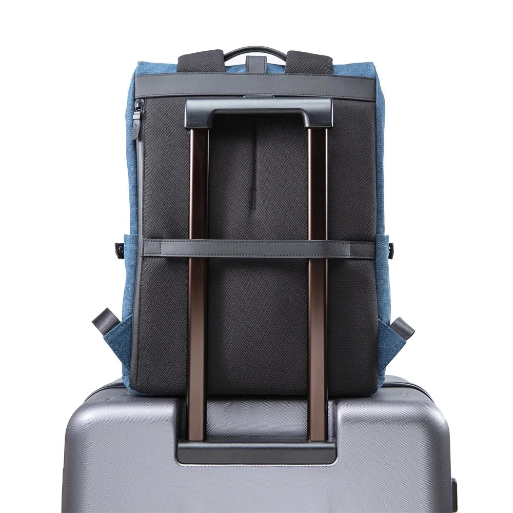 15.6 Inch Oxford Laptop Backpack - Casual British Style Bag for Men Women and Students