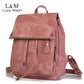 Vintage Leather Multifunctional Backpack - High Quality Shoulder Bag for Women