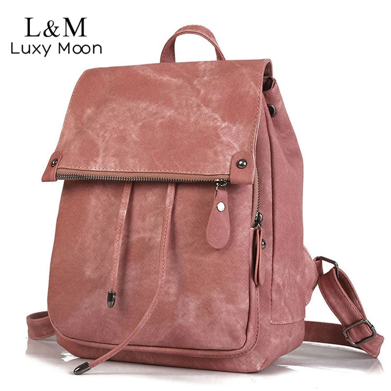 Vintage Leather Multifunctional Backpack - High Quality Shoulder Bag for Women