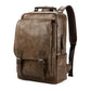 Luxury Waterproof Leather Laptop Backpack - School and Travel Bag for Students