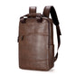 PU Leather Laptop Backpack for Men - Large Casual School Bag for Teenagers
