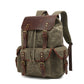 Casual Oil Wax Canvas Backpack - Vintage Waterproof Large Capacity Travel Bag
