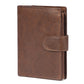 Crazy Horse Leather RFID Wallet - Business Card Holder with Coin Purse