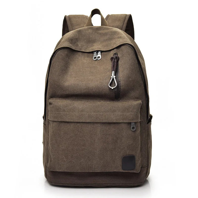 Canvas Laptop Backpack - Large Vintage School & Travel Rucksack for Men & Boys