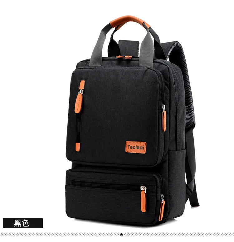 Fashion Canvas Travel Laptop Backpack - Large Capacity Rucksack
