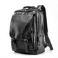 Luxury Waterproof Leather Laptop Backpack - School and Travel Bag for Students