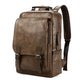 Luxury Waterproof Leather Laptop Backpack - School and Travel Bag for Students