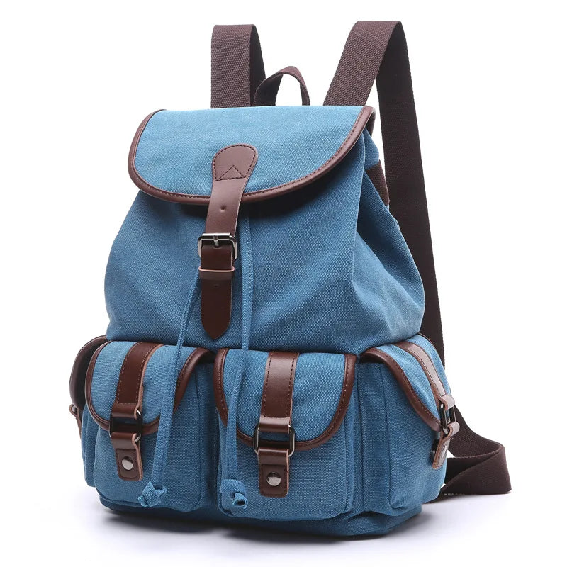 Vintage Canvas Large Capacity Backpack - Fashion Travel & School Bag