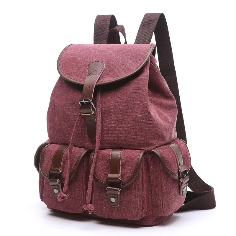 Vintage Canvas Large Capacity Backpack - Fashion Travel & School Bag