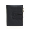 Crazy Horse Leather RFID Wallet - Business Card Holder with Coin Purse