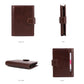 Crazy Horse Leather RFID Wallet - Business Card Holder with Coin Purse