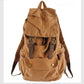 Vintage Military Canvas Backpack with Drawstring Closure