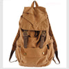 Vintage Military Canvas Backpack with Drawstring Closure