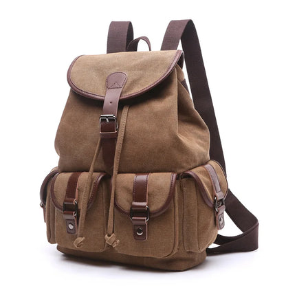 Vintage Canvas Large Capacity Backpack - Fashion Travel & School Bag