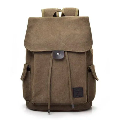 Large Canvas Backpack for Men - School and Travel Rucksack
