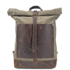 Top Quality Canvas & Cowhide Travel Backpack - 16 Inch Laptop Bag