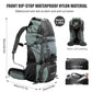 60L Explorer Internal Frame Backpack with Rain Cover - Hiking Camping Travel Pack