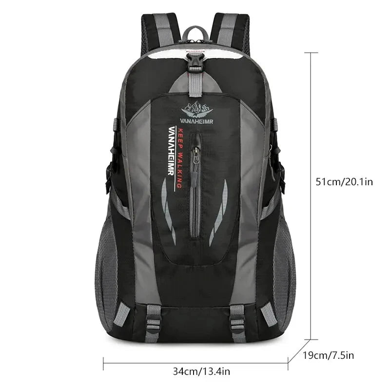 40L Waterproof Large Capacity Hiking Bag - Outdoor Oxford Backpack