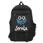 Pocket Front Preppy Style Nylon Backpack - Kawaii Large Capacity School Bag