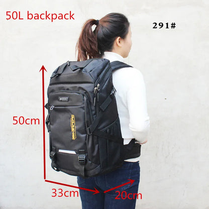 50L/80L Outdoor Climbing Travel Backpack - Sports Camping Hiking Rucksack