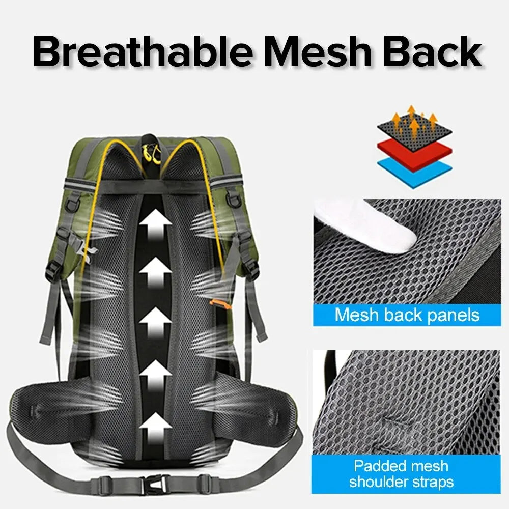 50L High Capacity Multifunctional Hiking Backpack - Outdoor Sport Travel Bag