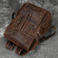 Genuine Leather 17 Inch Laptop Travel Backpack - Large Daypack for Men