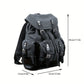 Outdoor Canvas Leather Backpack - Large Capacity Travel and Climbing Bag for Men
