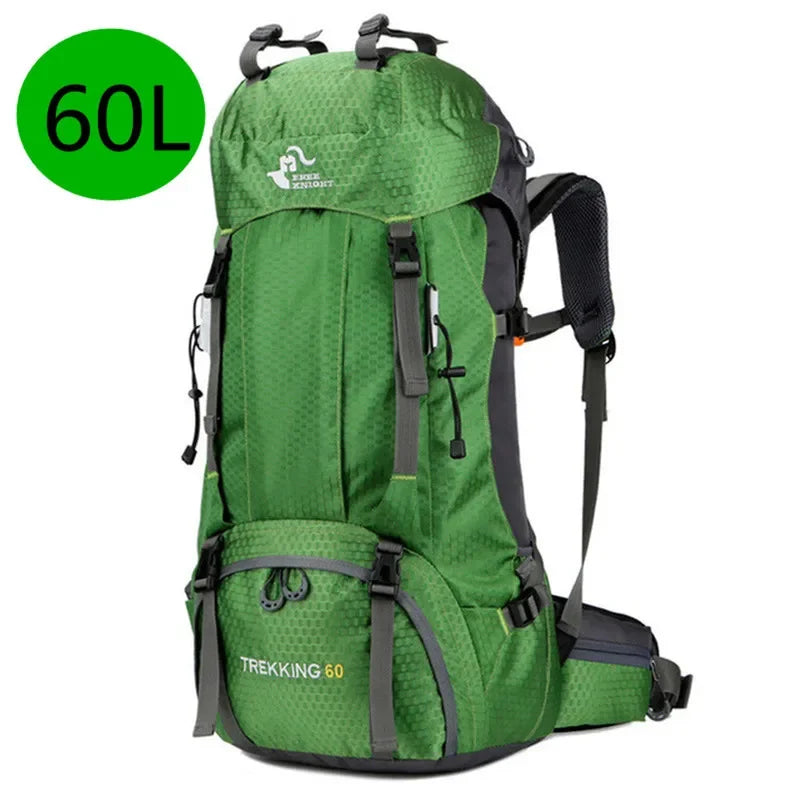 60L Waterproof Mountaineering Hiking Backpack - Molle Sport Climbing Rucksack