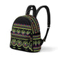 Fashion Floral Print PU Leather Backpack - Stylish Bag for Women and Teenage Girls