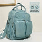 Fashion Waterproof Nylon Backpack - Multi-Pocket Travel School Laptop Bag for Women