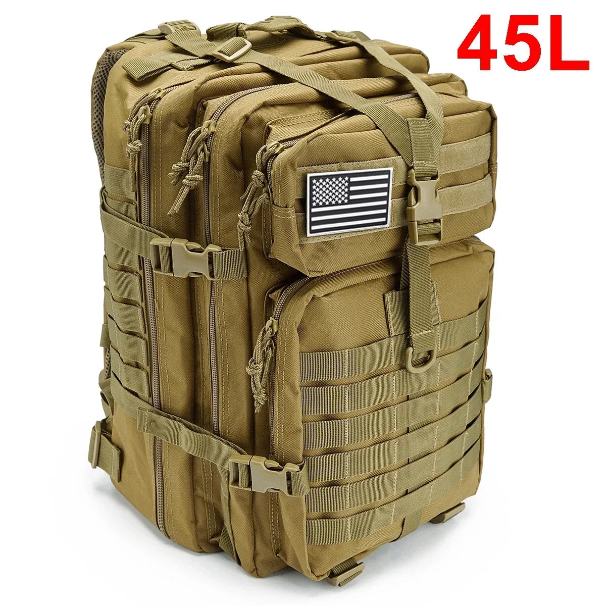 30/50L Tactical Backpack - 3P Assault Pack EDC Molle for Hiking & Hunting