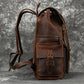 Genuine Leather 17 Inch Laptop Travel Backpack - Large Daypack for Men