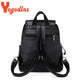 Yogodlns Luxury Backpack For Women - Soft PU Leather Travel School Bag with Double Zipper