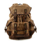 Outdoor Canvas Leather Backpack - Large Capacity Travel and Climbing Bag for Men