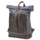 Top Quality Canvas & Cowhide Travel Backpack - 16 Inch Laptop Bag