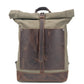 Top Quality Canvas & Cowhide Travel Backpack - 16 Inch Laptop Bag